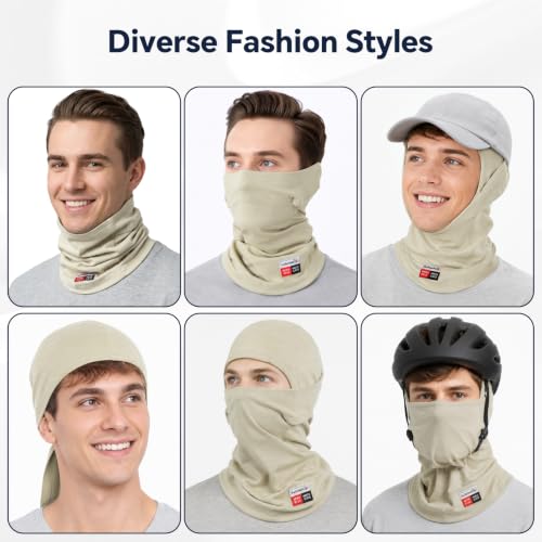 Image of Fullsheild FR Balaclava CAT2 7oz Flame-Retardant Cotton Face Mask, NFPA2112 | Arc Rated Covering Hood for Welding, Protective Helmet Liner for Men Women, UV Face Mask Windproof, Lightweight & Breathable