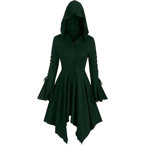 Halloween Hocus Pocus Dress for Women Vintage Lace Up Renaissance Gothic Cosplay Halloween Maxi Dresses Irish Retro Gown
