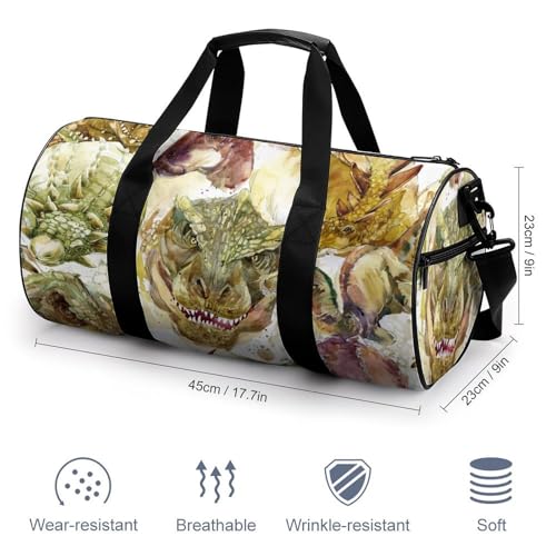 Sac de voyage dinosaure rétro idéal pour camping et rando - 2