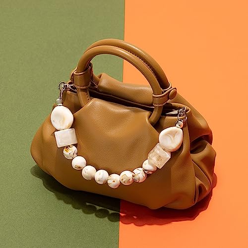 Cloud Clutch Purses for Women Soft Leather Dumpling Bag Beaded Slouchy Pouch Bag Small Handbag Crossbody Purse2