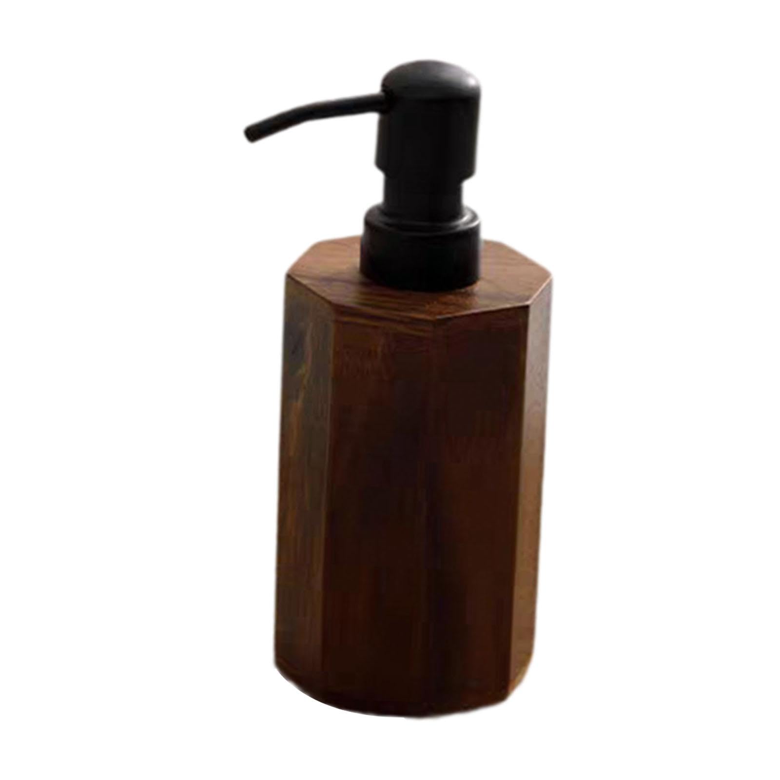 Qianly Dispensador de Jabón, Dispensador de Loción, Vacío, Práctico, Moderno, Fácil de Usar, Botella de Jabón Líquido con Bomba para Baño, Apartamento, Hotel, Pequeño