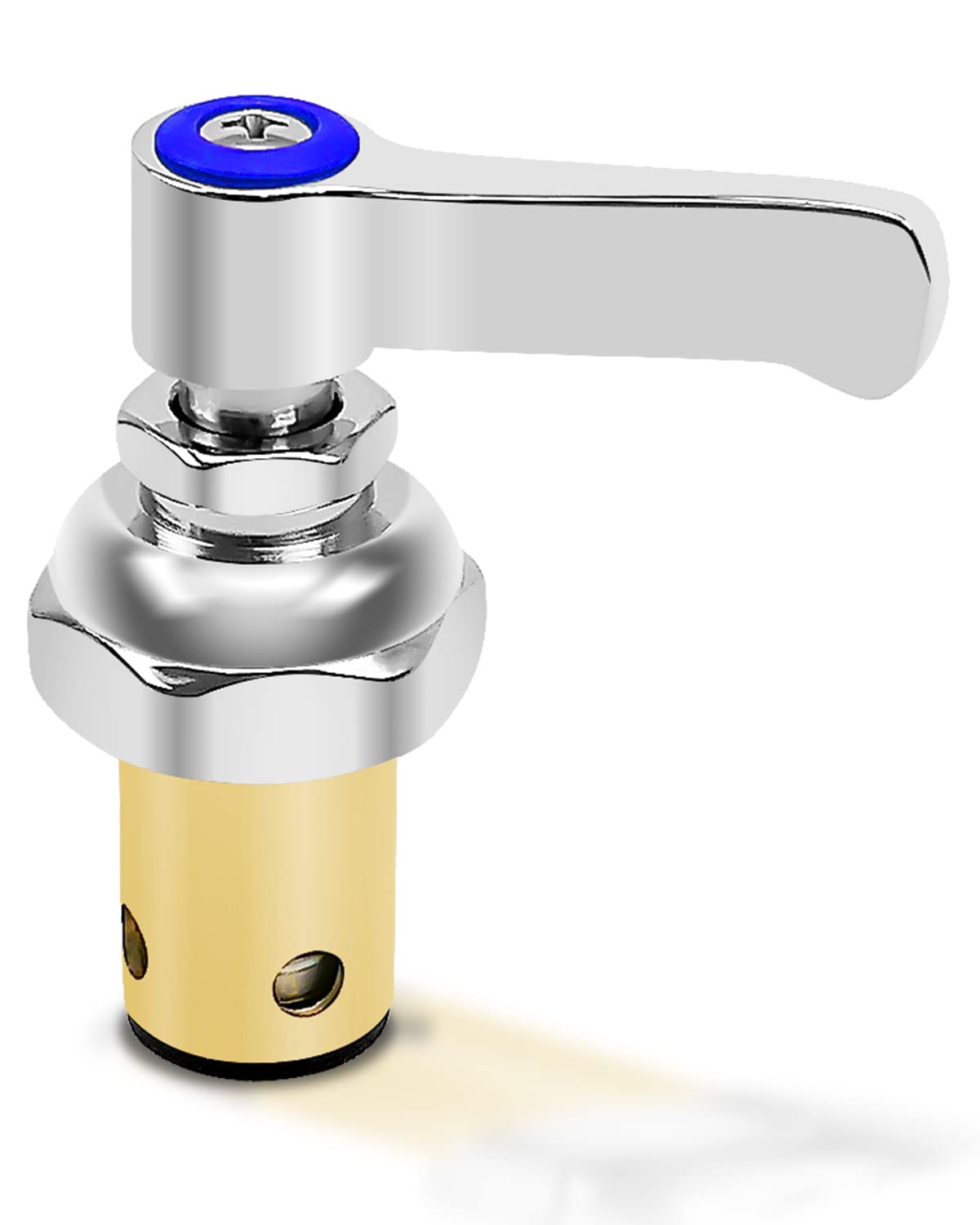 QLZOZBBlue Cold Side Handle Stem Assembly Fit for T&S Brass All Faucets Replace 002713-40