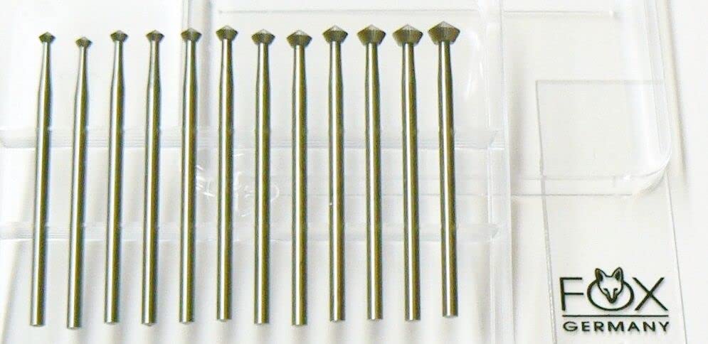Set de Fresas para Joyería 12 Piezas Bearing Cutter 90° miniatura 7
