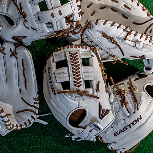 Easton | Professional Collection Fastpitch Softball First Base Glove | 12.5" | Dual Bar Single Post Web | Left Hand Throw #TOP3