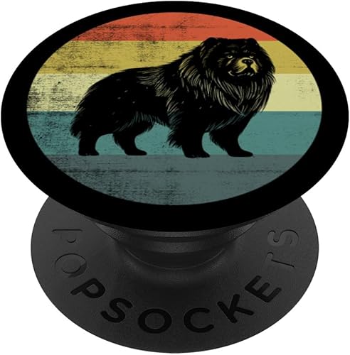 Retro Vintage Design Chow Chow Dog PopSockets Swappable PopGrip disponible en Yaxa Colombia