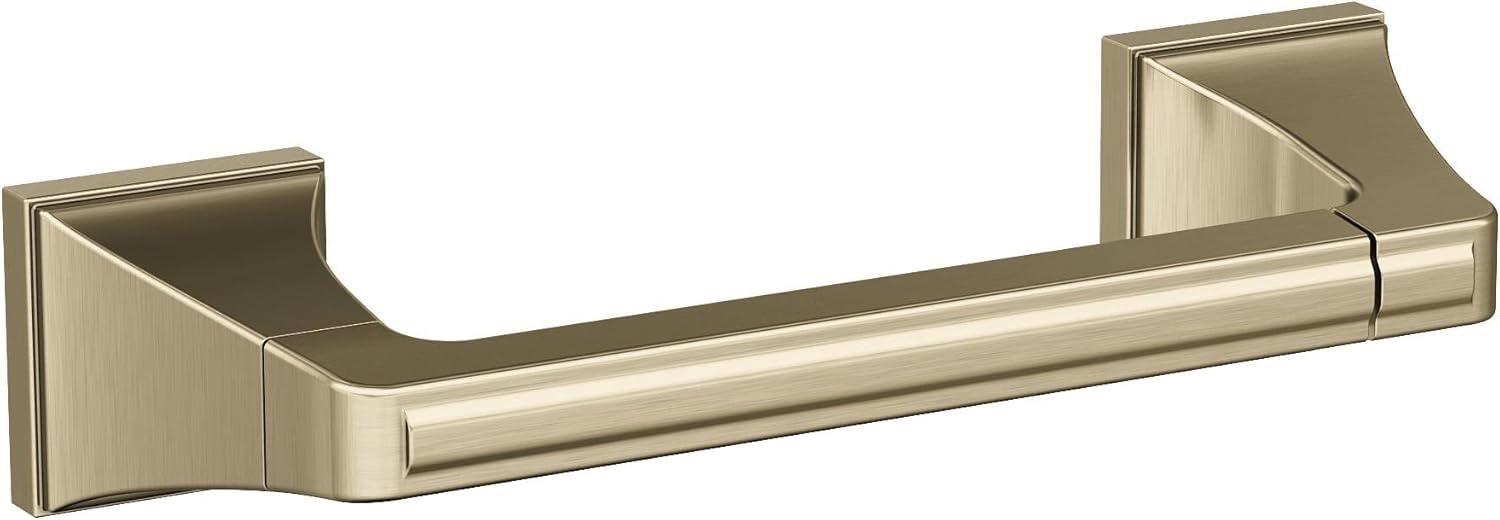 Amerock Mulholland 8-13/16" Golden Champagne Pivoting Toilet Paper Holder