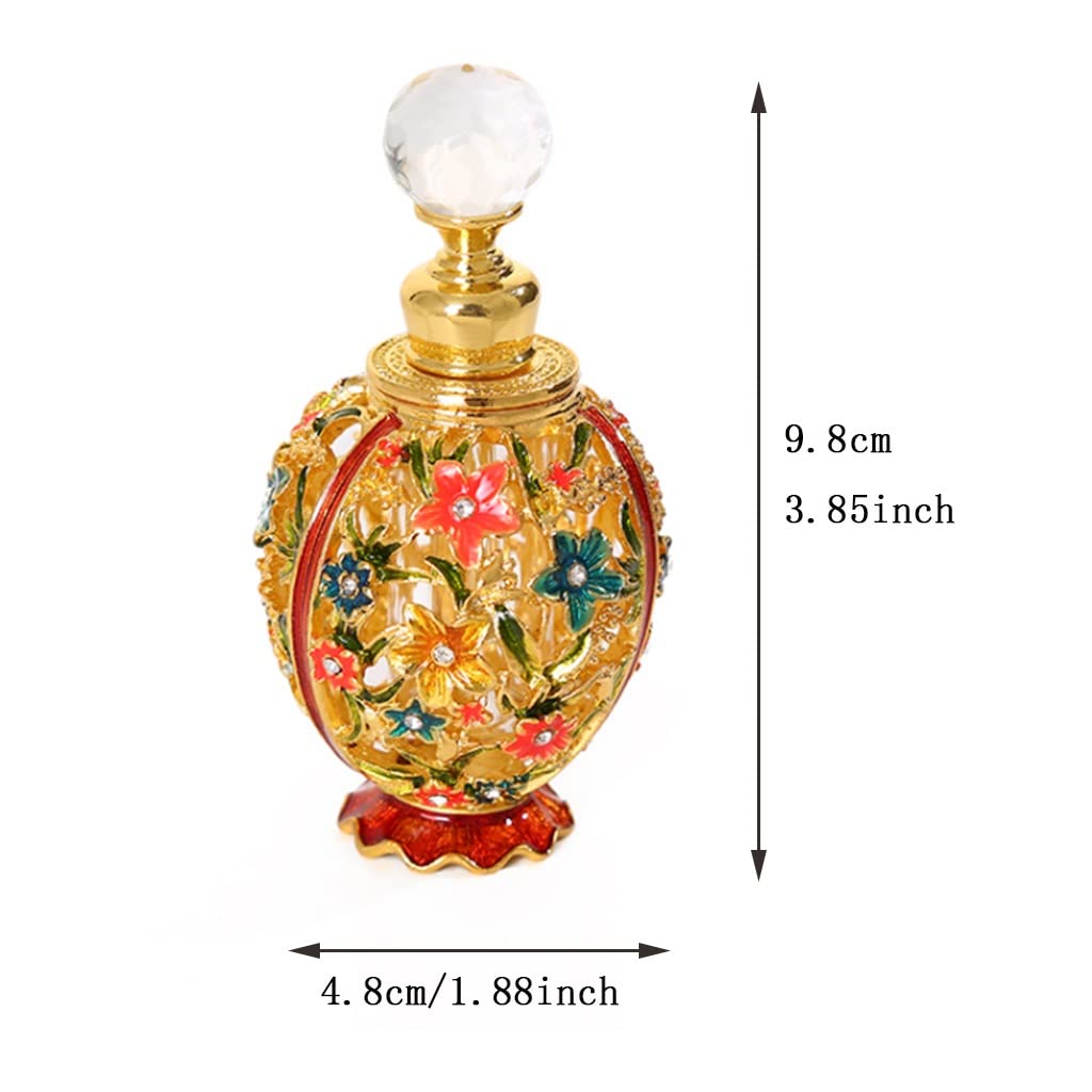butelkę z perfumami, butelkę z mgłą 10ml Vintage butelki na perfumy Puste, dekoracyjne kryształy lub komoda z możliwością wielokrotnego napełniania