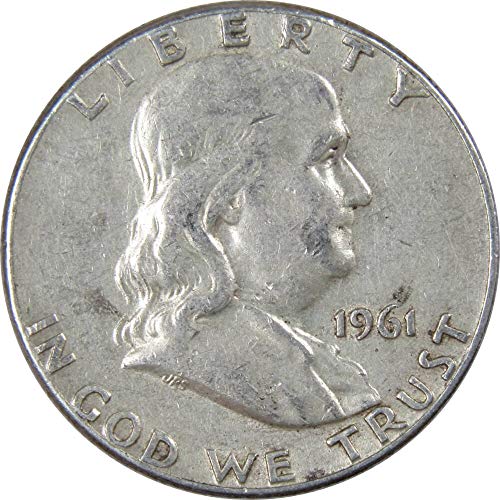 1961 Franklin Half Dollar AG About Good 90% Silver 50c US Coin...