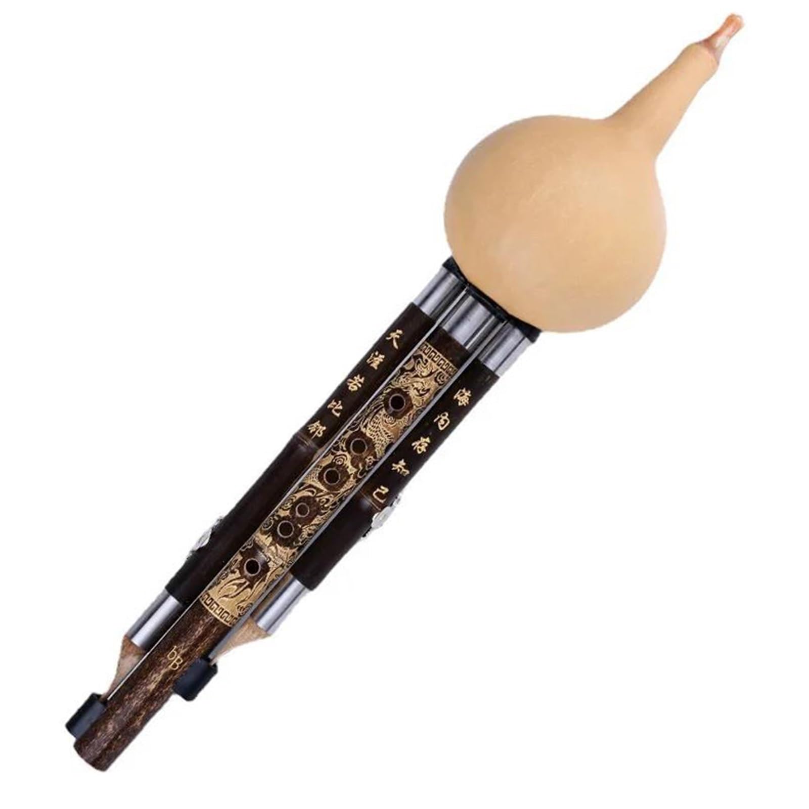 Hulusi Instrument Chinesische Handgefertigte Traditionelle Hulusi Mit Chinesischer Knoten-Kürbisflöte Mit Etui