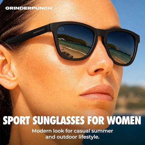 Image of grinderPUNCH Womens Polarized Sunglasses UV400 Protection Classic Retro Driving Sun Glasses Trendy Fashion Shades