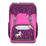 Step by Step LED Neon Pull-Over für Giant Schulranzen, Reflektorüberzug mit LED-Leuchteffekt für mehr Sichtbarkeit, pink