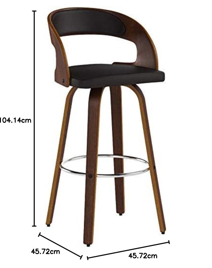 バースツール ブラウン 42x33x78cm Amazon｜アルメンリビング(Armen Living) Barチェア バースツール