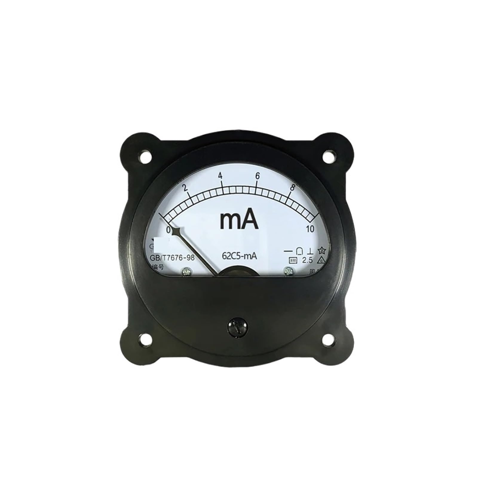 Amazon | 62C5 DC 電流計 ミリアンペアメーター 円形 1mA 2mA 5mA 10mA