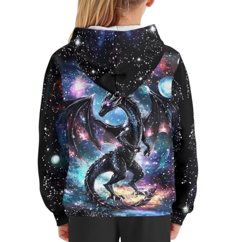 Image of WELLFLYHOM Boys Hooded Sweatshirts Hoodie Pullover Cool Graphic Crewneck Blouses Size 6-16