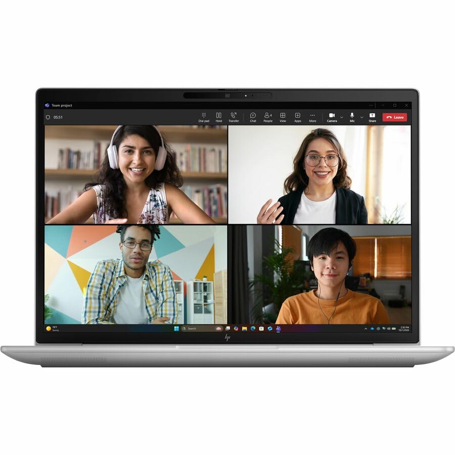 Image of HP EliteBook 6 G2a 14 inch Copilot+ PC Notebook - WUXGA - AMD Ryzen AI 5 PRO Ryzen AI PRO 400 435-16 GB - 256 GB SSD - English Keyboard - Pike Silver Aluminum - AMD Chip - 1920 x 1200 - Windows 11 - - I