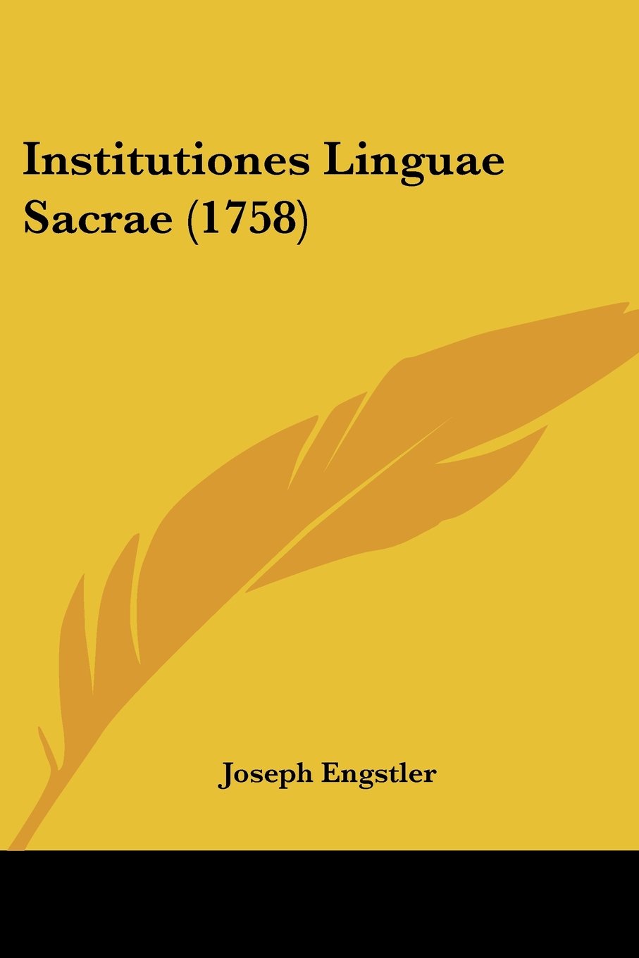 Institutiones Linguae Sacrae (1758)