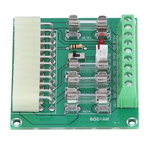 Módulo Adaptador de Fuente de alimentación ATX de Escritorio y Placa de conexión de cableado con Interfaz de computadora de 24 Pines y 20 Pines, módulo de Fuente de alimentación