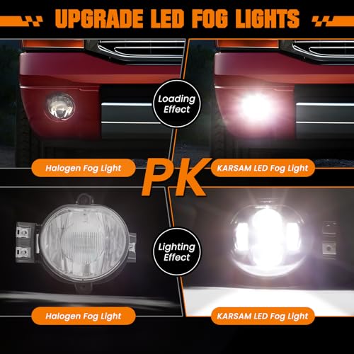 Image of Upgraded LED Fog Lights Assembly Fits for 2002-2008 Dodge Ram 1500