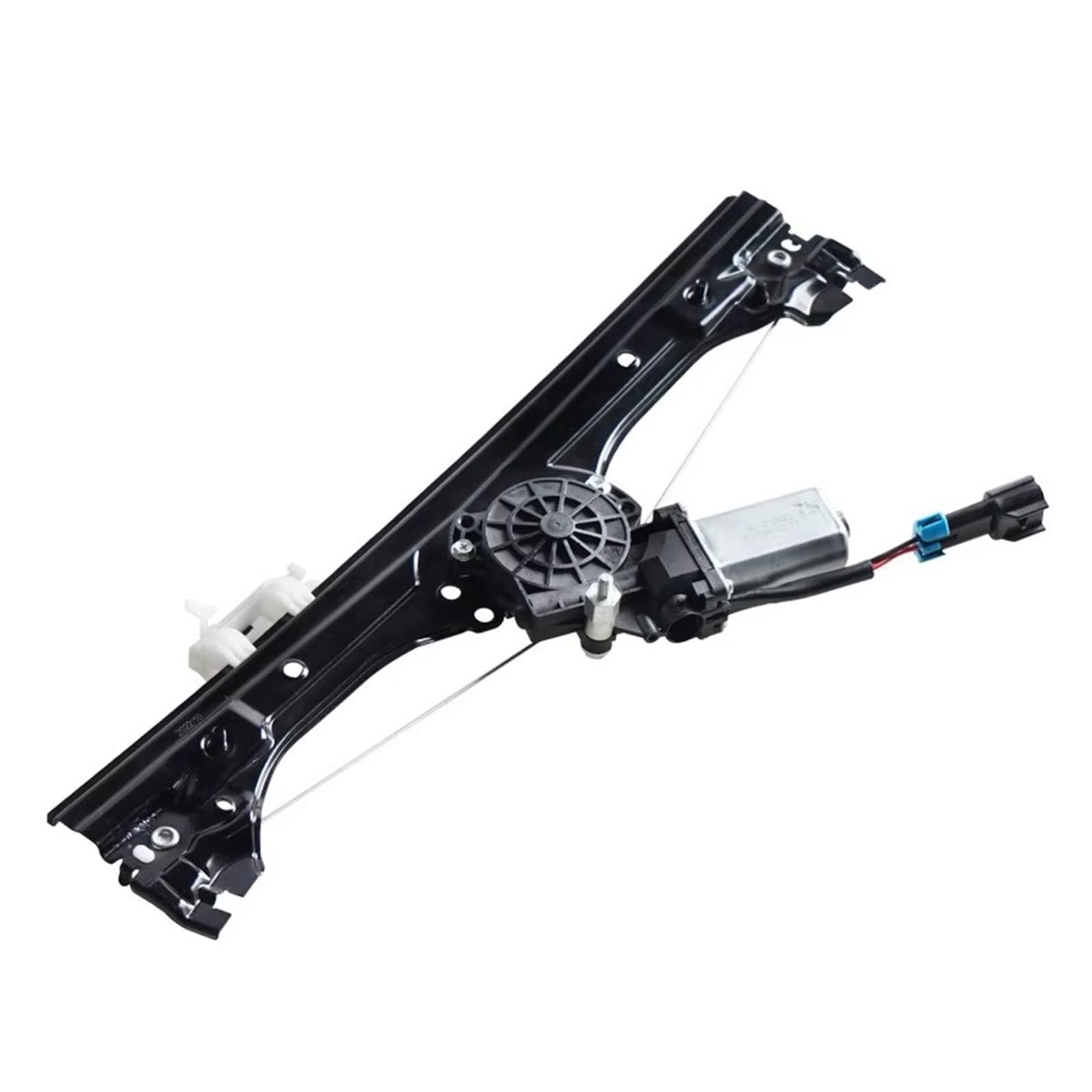 HIIAW 52060970 51876269 Black Car Window Front Driver Side 2pin Regulator Assembly with Motor for Fiat 500 1.4L 2012-2019 Window Regulator Bracket(Left)