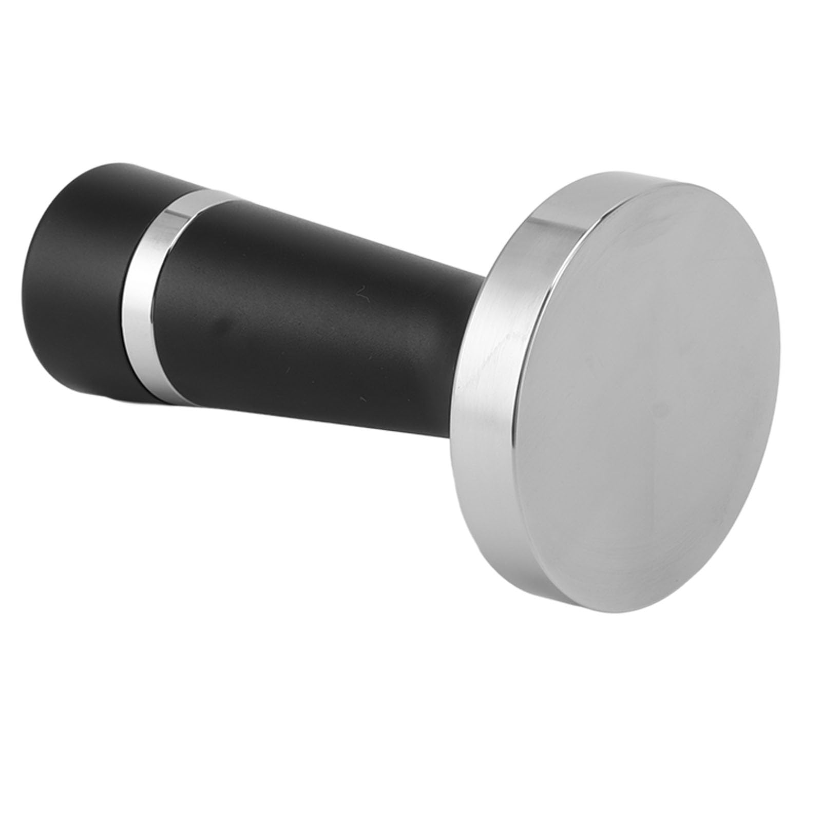 Set di agitatori per pressino per caffè 2 in 1 Base piatta Manico ergonomico Pressino e distributore per caffè in lega di alluminio in acciaio inossidabile (58 mm)