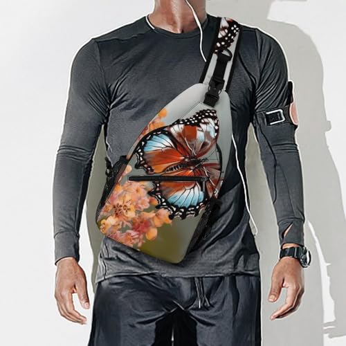 Bolso tipo sling con diseño floral para senderismo y uso casual miniatura 7
