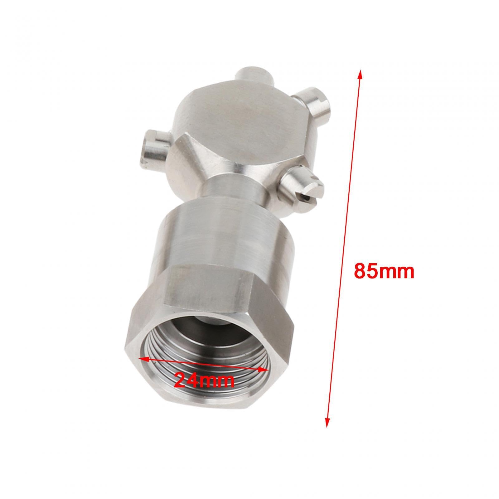 Bola Rotatoria de Limpieza de de Acero Inoxidable Herramienta Giratoria para Limpieza Profunda Giratoria 360 Grados Bajo Consumo de a, 3 4 Pulgadas