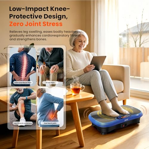 Image of AXV Vibration Plate Fitness Platform Exercise Machine Vibrating Shaking Full Body Shaker Workout Vibrate Stand Shake Board Sport for Weight Loss Fat Burner for Gym Home Office