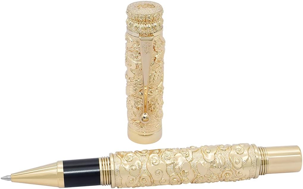 Gold Heavy Rollerball Pen with Box Set