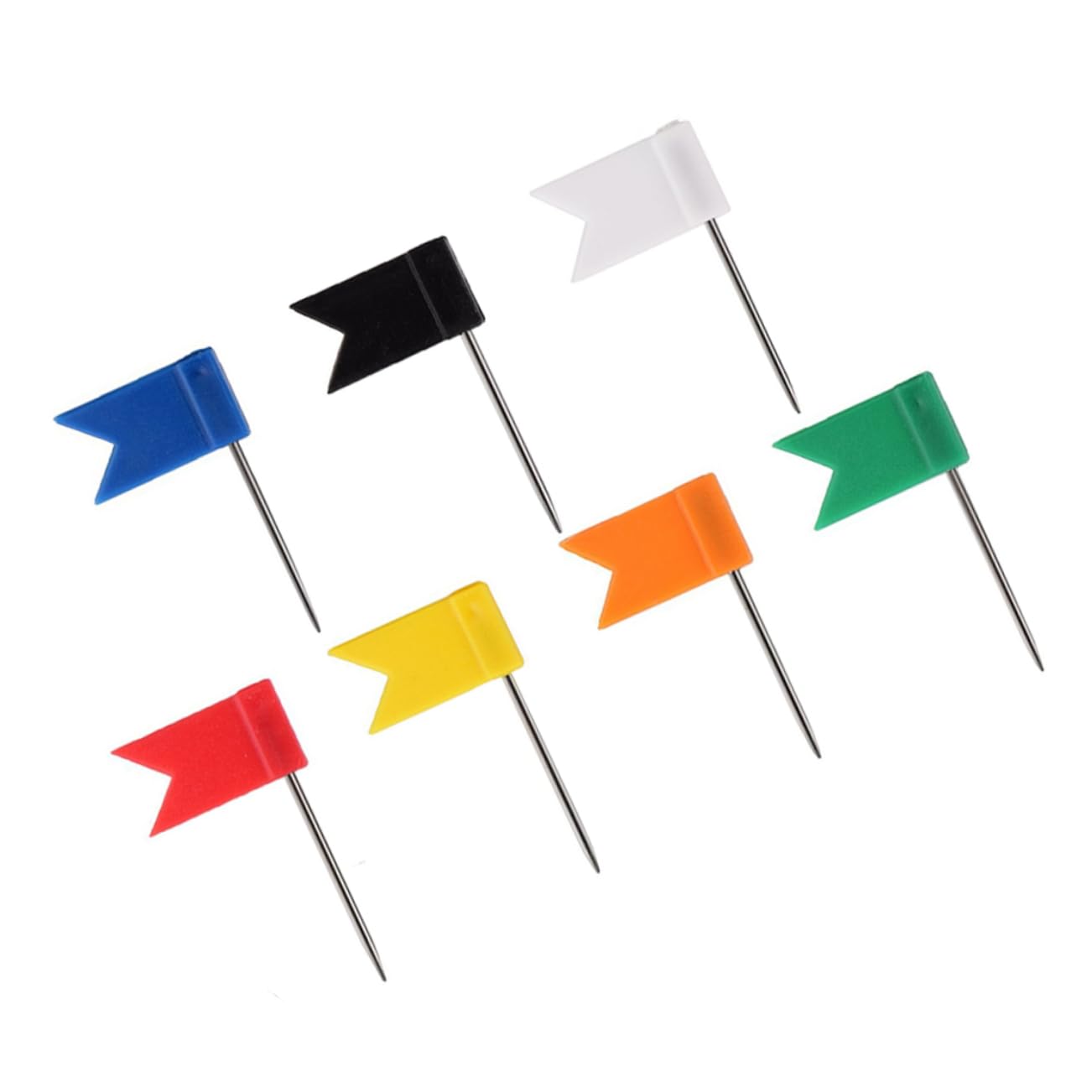Homoyoyo 160 Pezzi Bandierine Puntine per Mappe e Calendari in Pp e Metallo, per Lavagne Decorative e Bacheche, Perfette per Appunti e Studenti Appassionati di Geografia