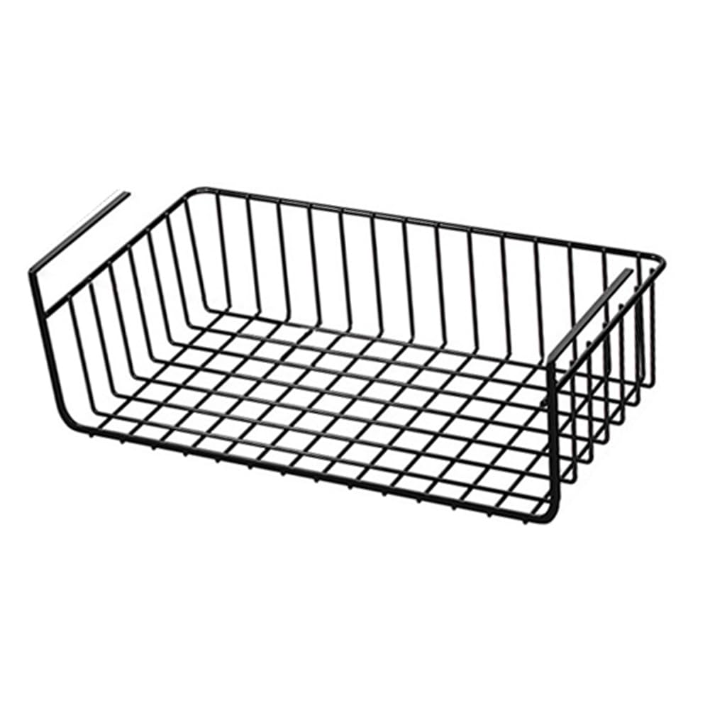 IJSDNVJNDX 1PC Metal Kitchen Organizer Shelf Under Table Hanging Net Basket Multifunctional Book Storage Rack Home Offices B