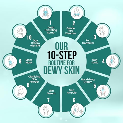 Image of Twacha 10 Steps Facial Kit For KOREAN GLASS SKIN With Glycolic - Salicyclic Acid Instant Brightening Replenishing Glowing Skin Remove Patchy Pigmentation & Get Younger Firmer & Glowing Skin