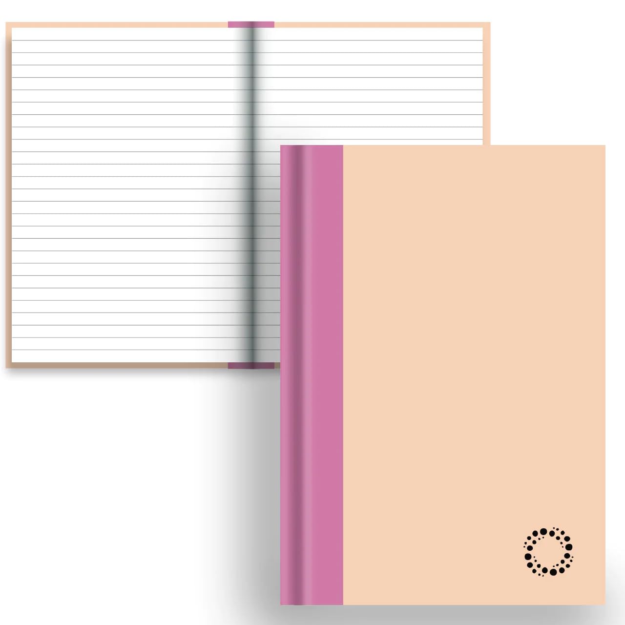 DayDot Journals Blush - A5 Hardback Notebook Blossom Lined Paper