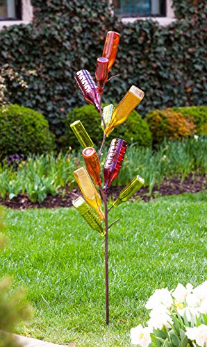 Evergreen Garden Classic Glass Bottle Tree Made of Rustproof
