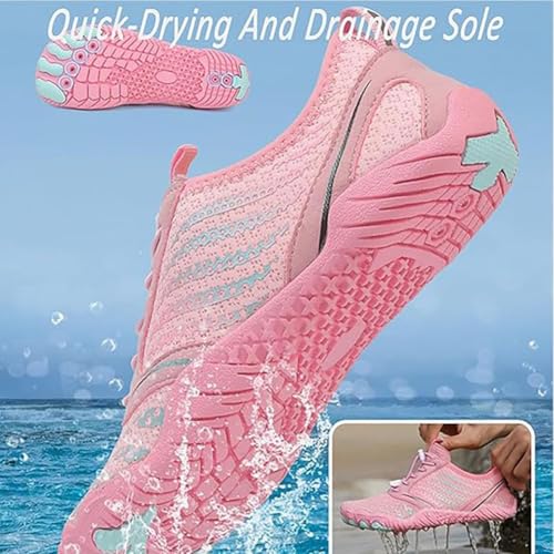 Hike Barefoot Shoes Women Men, New Healthy & Non-Slip Barefoot Shoes Unisex, Grounding Shoes for Sports(Dark Blue,5.5men/7.5women)3