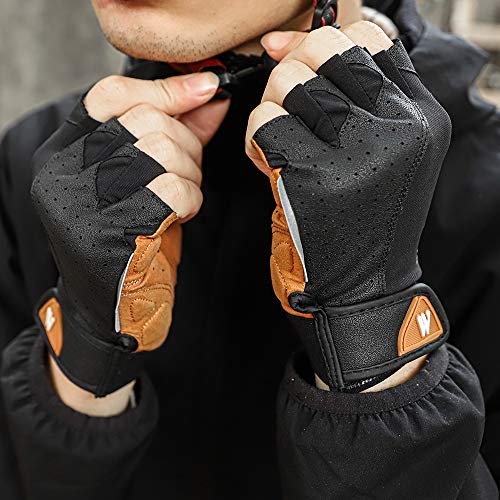 Unidade de Ciclismo, Romacci Luvas de ciclismo meio dedo antiderrapante respirável masculino anti-ch