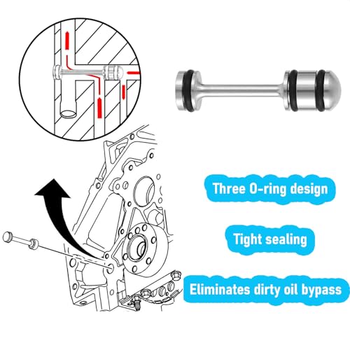 Oywhc OYWHC-0018 Ls Billet Rear Galley Plug Barbell Oil Diverter Fits thumb #2