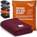 Woolly Mammoth Woolen Co. | Extra Large Merino Wool Camp Blanket | The Perfect Outdoor Gear Bedroll for Bushcraft, Camping, Trekking, Hiking, Survival, or Throw Blanket at The Cabin. (Burgundy) Outdoor günstig Kaufen-Woolly Mammoth Woolen Co. | Extra Large Merino Wool Camp Blanket | The Perfect Outdoor Gear Bedroll for Bushcraft, Camping, Trekking, Hiking, Survival, or Throw Blanket at The Cabin. (Burgundy)