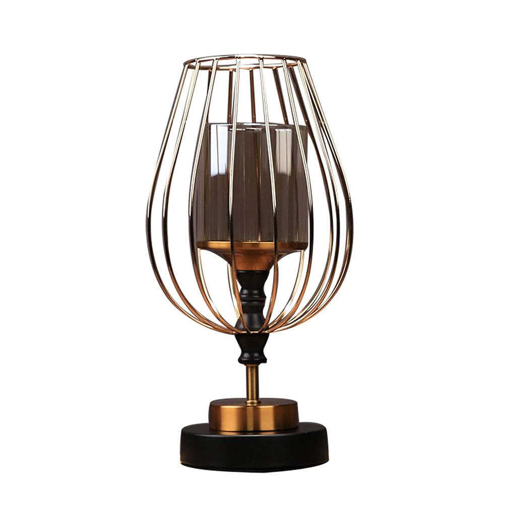 świecznik świecznik Świecznik Uchwyt Retro Candelabra Metal Candlestick, Stojak na świegiel Na Walentynki, Boże Narodzenie Wedding Party Decor ozdobny świecznik (Color : Large)