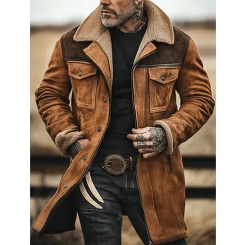 Men'S Vintage Western Suede Jacket Outdoor Coat Vintage Jacket2