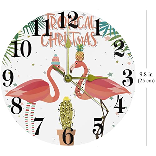 Horloge murale de Noël tropicale : cadeau idéal pour la maison - 7