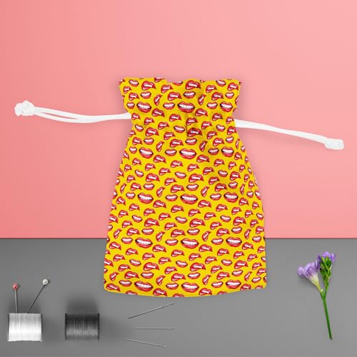 Image of ArtzFolio Lips D2 | Pouch Wrist Potli Bag | Bag for Weddings & Casual Parties