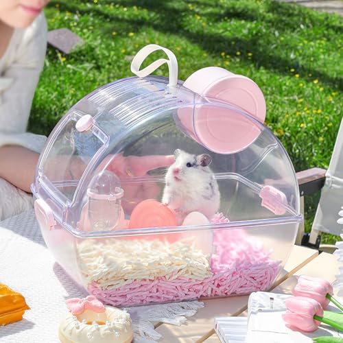Bouteille d'eau intégrée sur ce sac de transport hamster souple