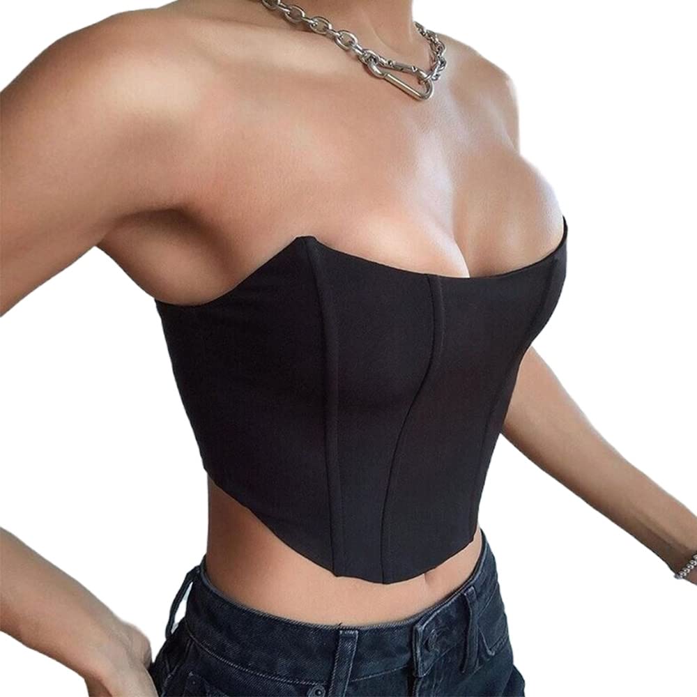 tube bra crop top