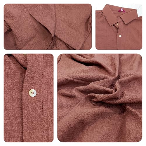 Image of GRECIILOOKS Shirt for Man | Classic Summer Shirt for Man | Men's Regular Fit Soft Cotton Blend Casual Shirts with Button Closure