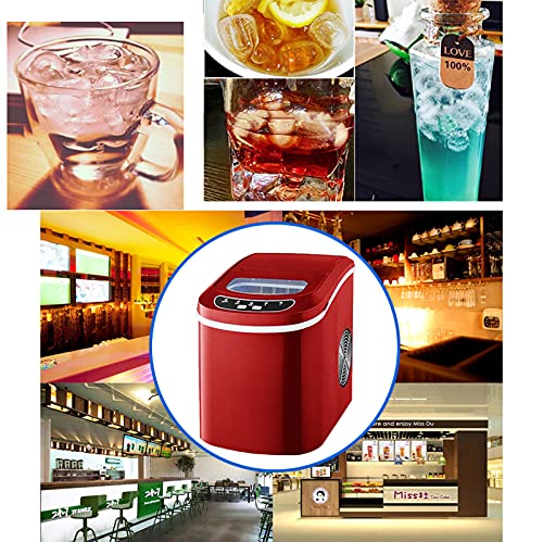 MHGD Eismaschine für kleine Eiswürfel auf der Arbeitsplatte, tragbare Eiswürfelmaschine, LED-Anzeige, geräuscharm… – Bild 3