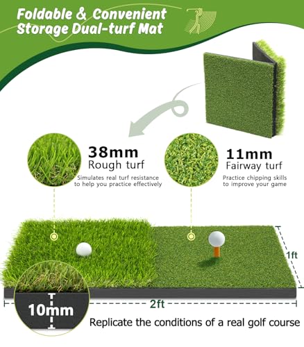 MUVPOH 10x7FT Golf Practice Net