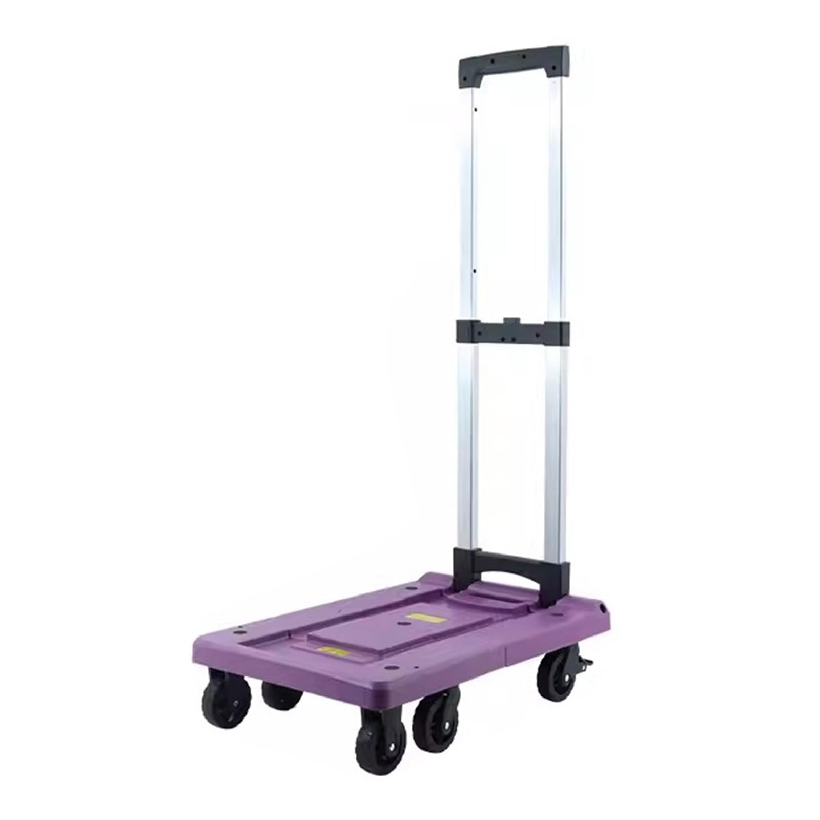 Platform Truck Push Cart, Foldable Moving Flatbed Cart Portable Shopping Cart Trolley Cart Small Trailer To Pick Up Delivery(Purple,50x31x91cm)
