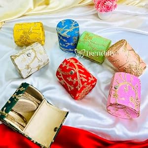 Trendifly Wooden Embroidery Bangle Box Organiser Box Jewellery Storage Box, Wedding Gift Bridal Gift Storage Box (Multi-Colour) 28 51hlEEox