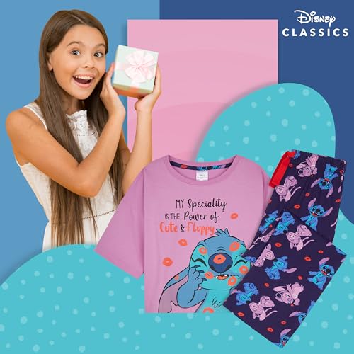 Disney Stitch and Moana Girls Pajama Set Soft 2 Piece Kids Sleepwear Stitch Pajamas Cute Gifts for Girls2