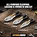 STEELHEAD 3-Piece Locking Pliers Set, 10-inch Curved Jaw, 7-Inch Curved Jaw & 6-1/2” Long Nose Straight Jaw, Integrated Wire Cutter, USA-Based Support